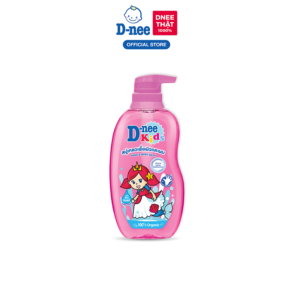 Tắm gội toàn thân trẻ em d-nee 400 ml - berry cherry