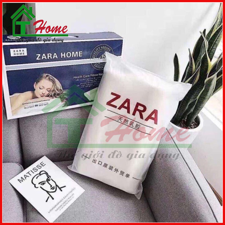 Gối Cao Su Non Zara Gối Ngủ Cao Su Cho Người Mất Ngủ , Chống Ngáy Giúp Ngủ Ngon Giấc