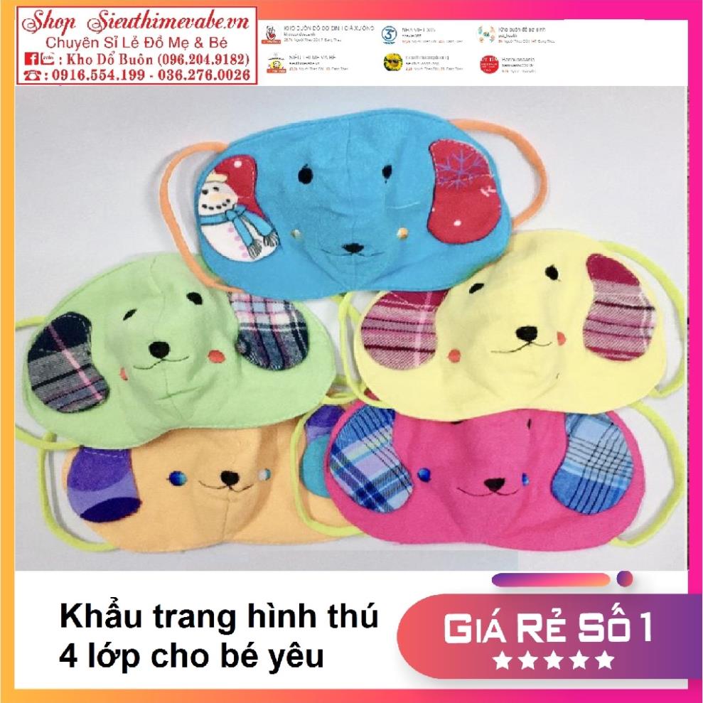 Khẩu trang cho bé từ 2-6 tuổi