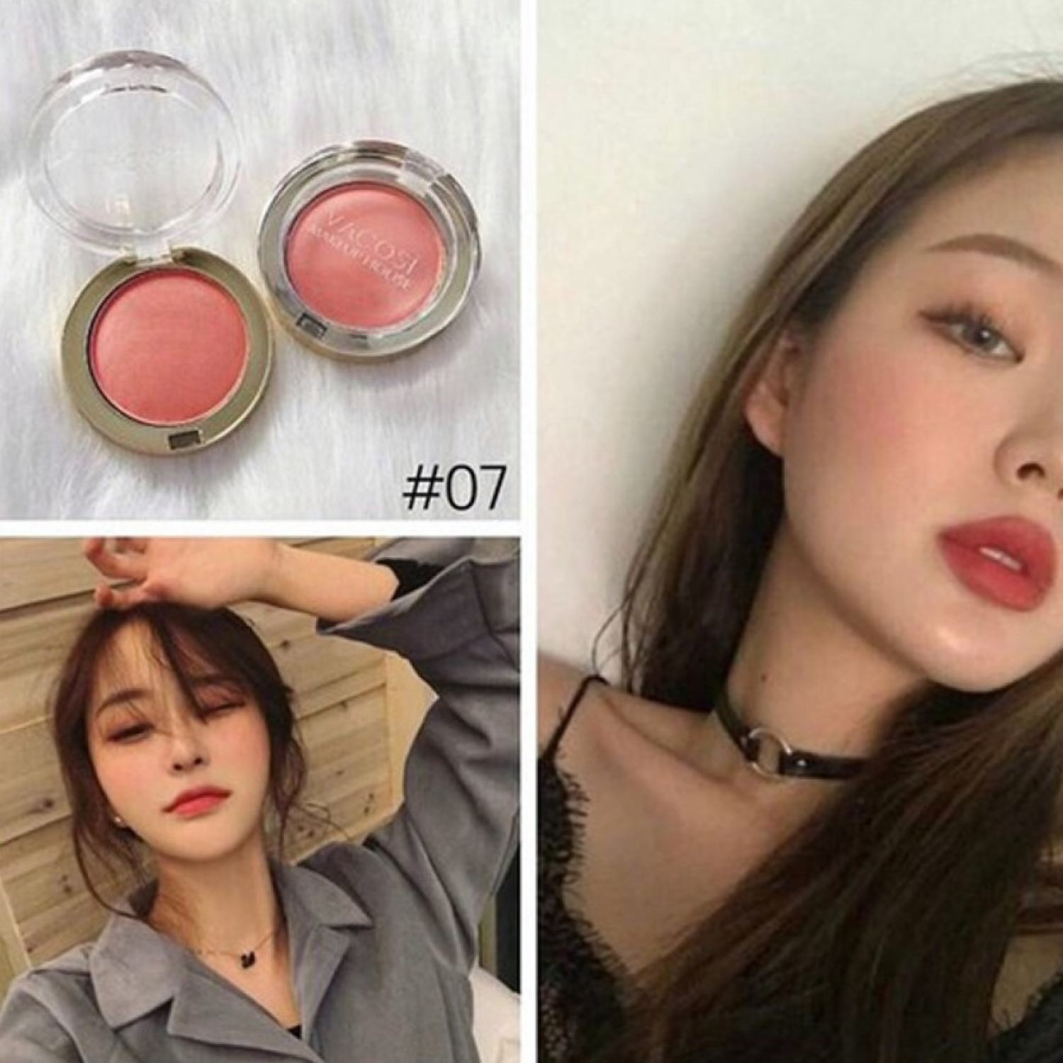 Phấn má hồng vacosi lolipop blush powder #07 cam đào