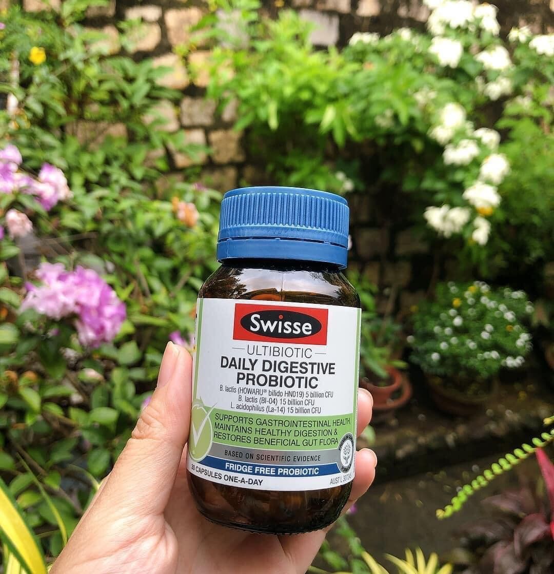 Swisse Ultibiotic Daily Digestion Probiotic - 30 Capsules Men vi sinh