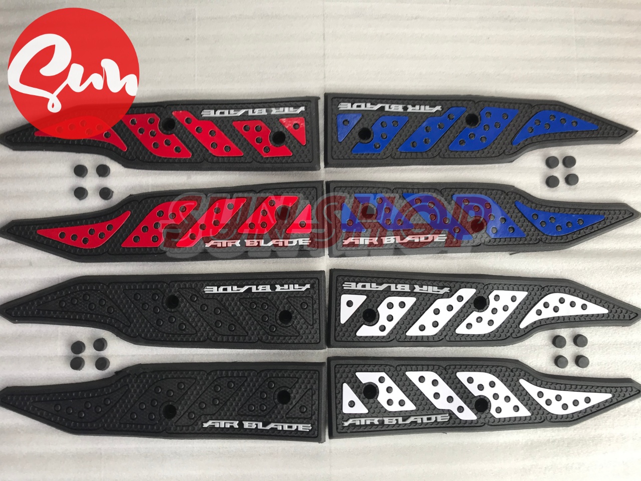 ĐỂ CHÂN TRƯỚC CAO SU KIỂU INDO CHO AIR BLADE 2020 ĐỦ MÀU, HÀNG DÀY, ĐẸP, CHỐNG TRƠN TRƯỢT