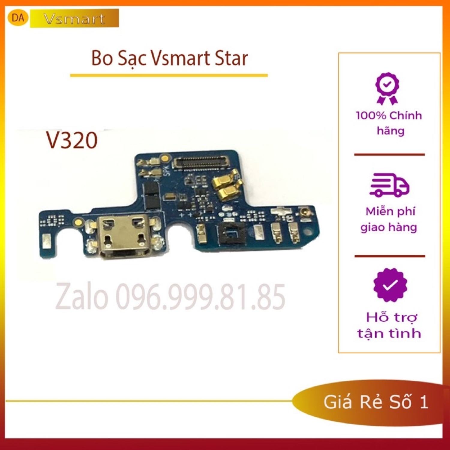 Bo sạc_cụm sạc vsmart star zin tháo máy