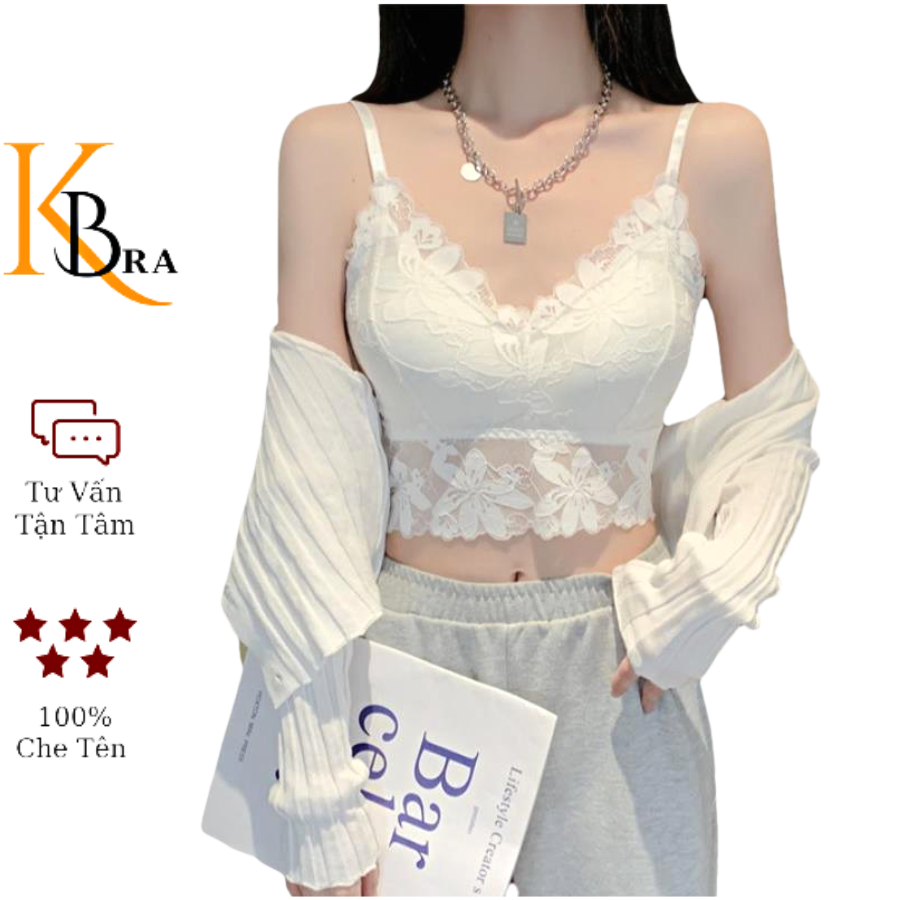 Áo bra ren hoa cao cấp có mút đệm king bra 2230