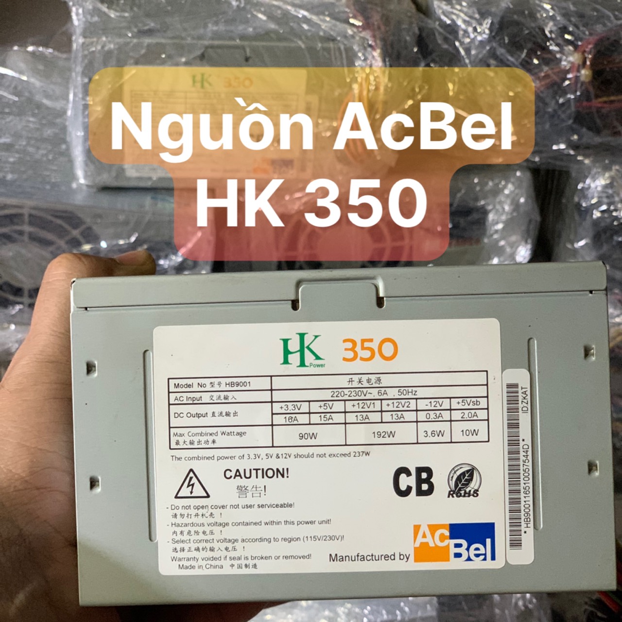UPS NGuồn PC AcBel HK 350 Fan 8  - Vi Tính Bắc Hải