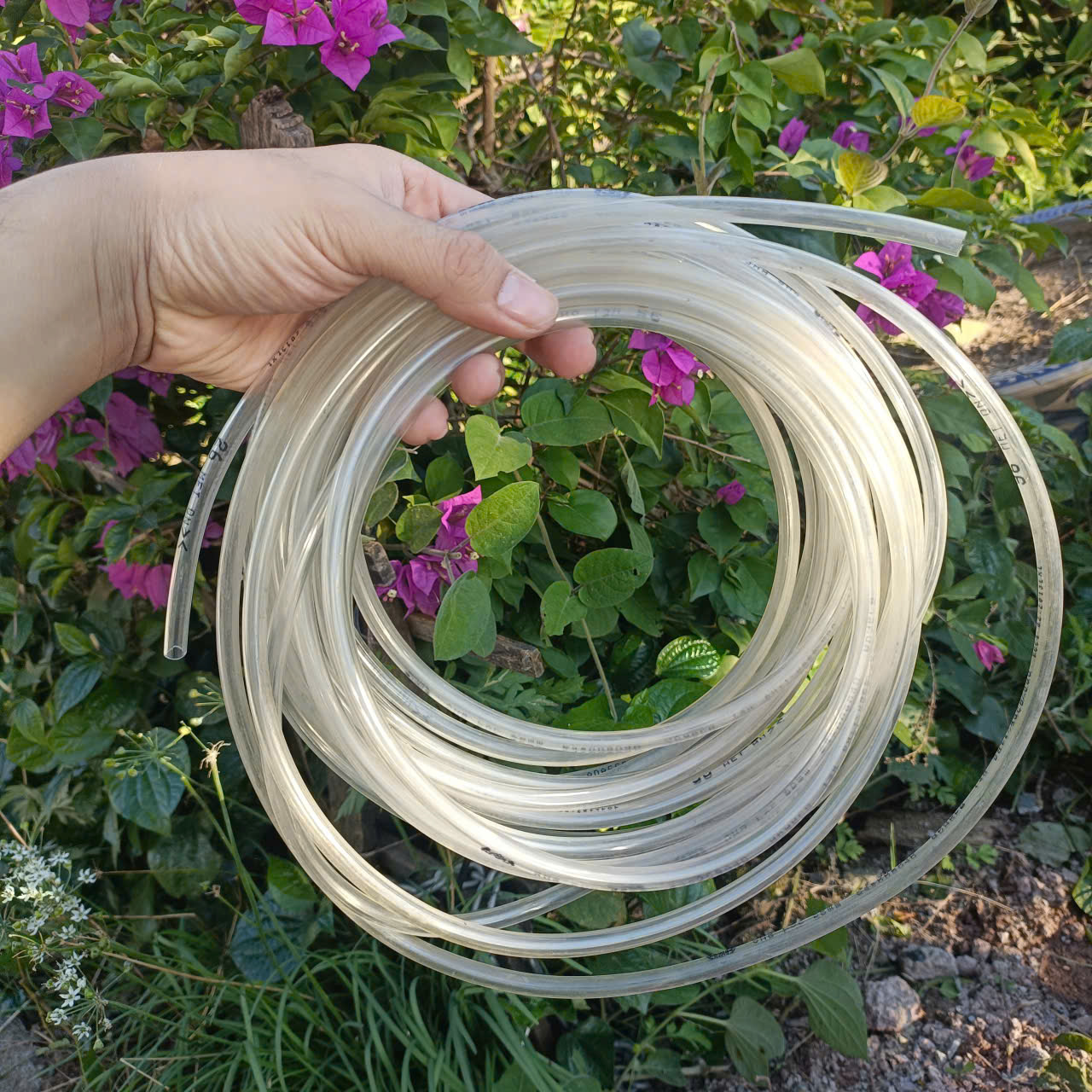 Ống Dẫn Nước Mềm PVC Trong Suốt - Phi 6mm / Phi 8mm, Chống Gập, Chịu Áp Lực Vừa.
