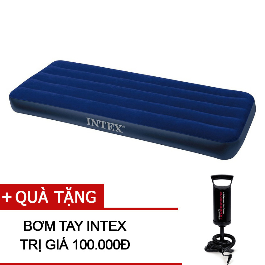 Đệm hơi cá nhân Intex 68950 tặng bơm tay