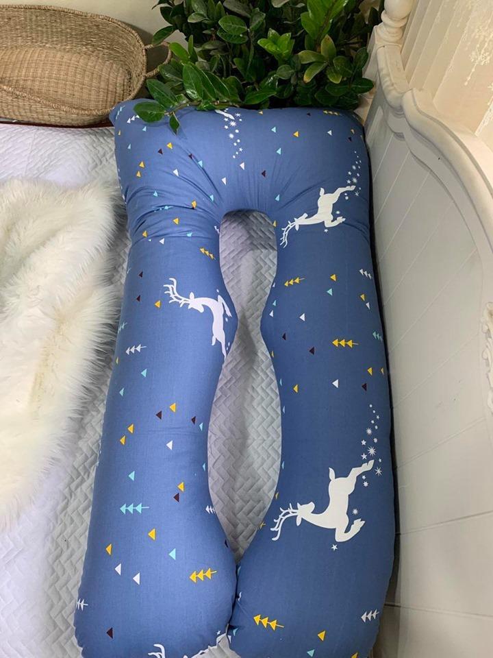 Gối Dùng Cho Bà Bầu Hình Chữ U Cao Cấp