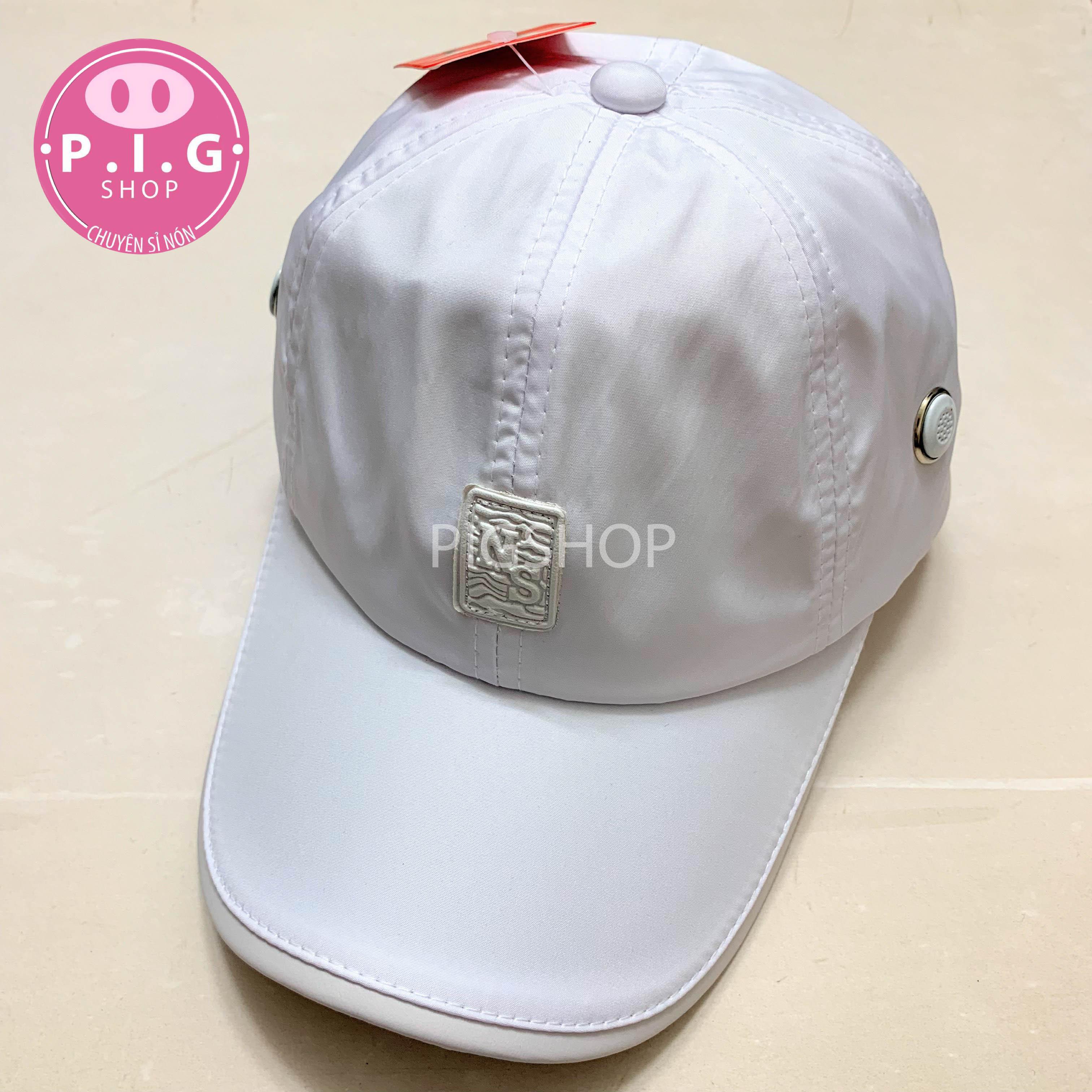 Nón kết vải DÙ logo NS nam nữ,mũ nón lưỡi trai vải dù NS
