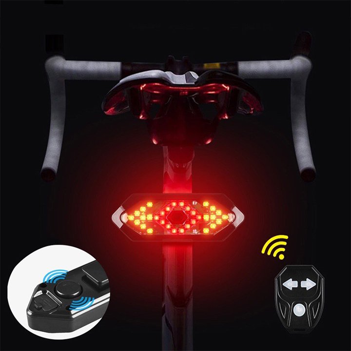Đèn xi nhan xe đạp điều khiển từ xa không dây ( có còi ) FY-1820