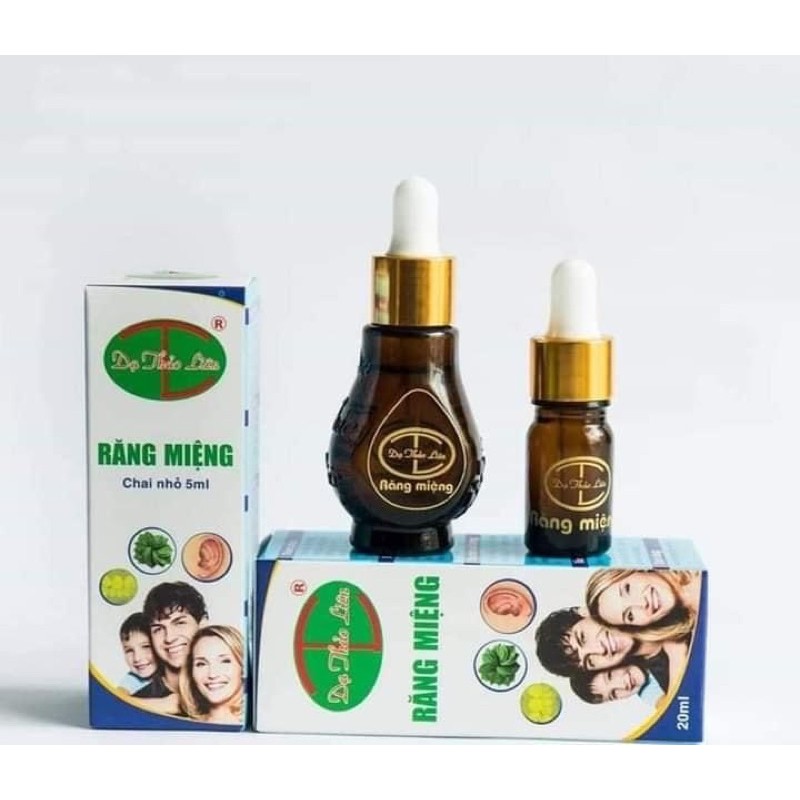 (Tặng tinh dầu sả chanh) Răng miệng -Dạ -Thảo -Liên  chính hãng 20ml