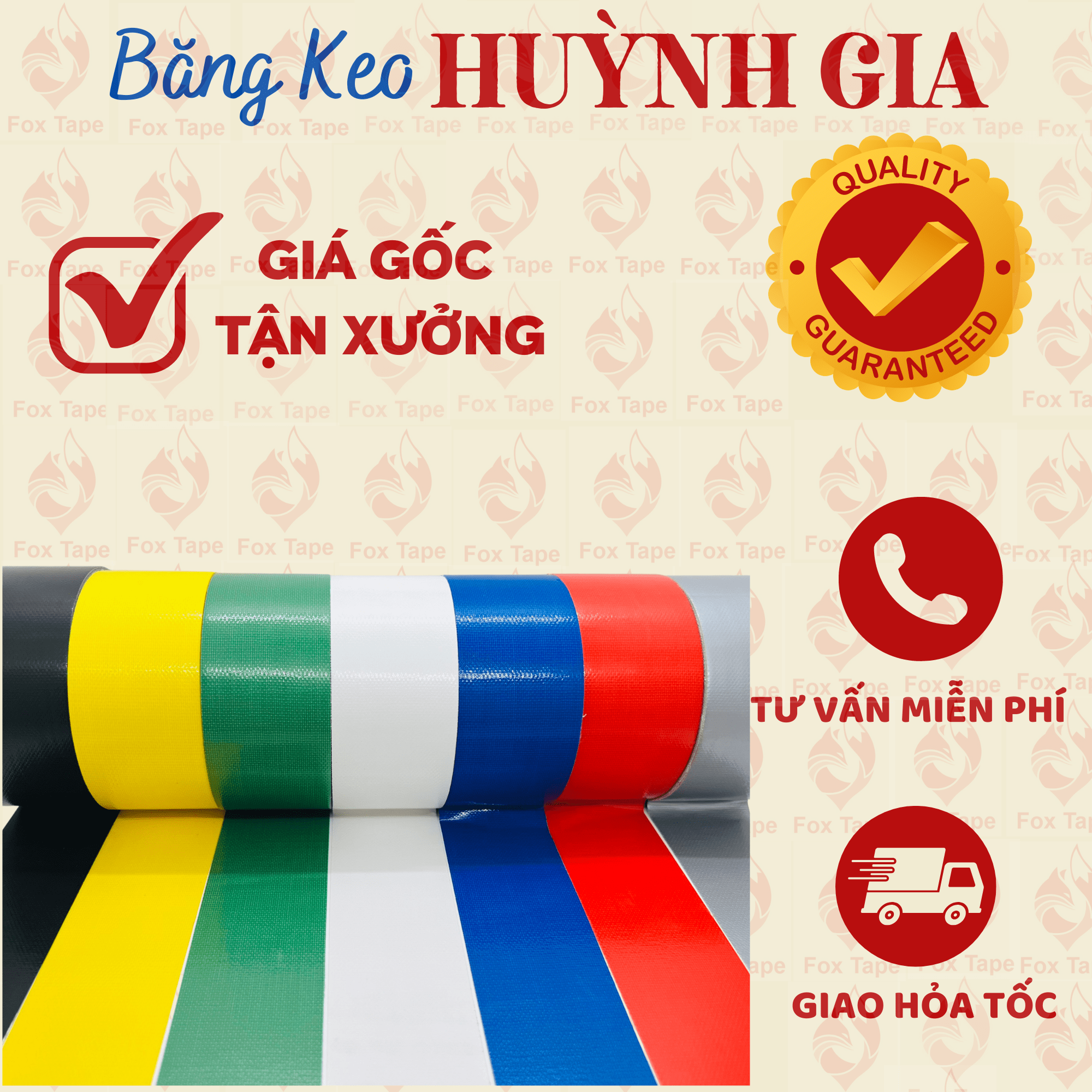 [HCM][ 6 CUỘN] BĂNG KEO VẢI 5CM ĐÓNG HÀNG SIÊU BÁM DÍNH