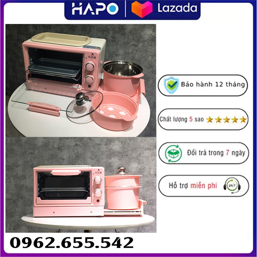 Lò vi sóng salay 12l,máy nướng bánh mì nhiều tầng lò nướng đa năng/ rã đông, nướng bánh, chiên rán, đun nấu
