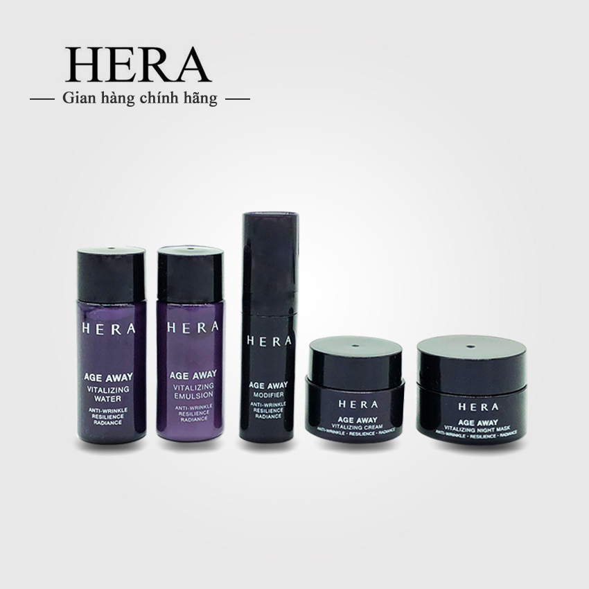 Bộ dưỡng da chống lão hóa Hera Age Away 5pcs - Set dưỡng da Mini Hera Age Away 5 sản phẩm