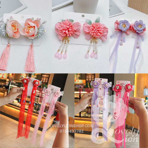 Combo 2 kẹp tóc cổ trang cho bé gái