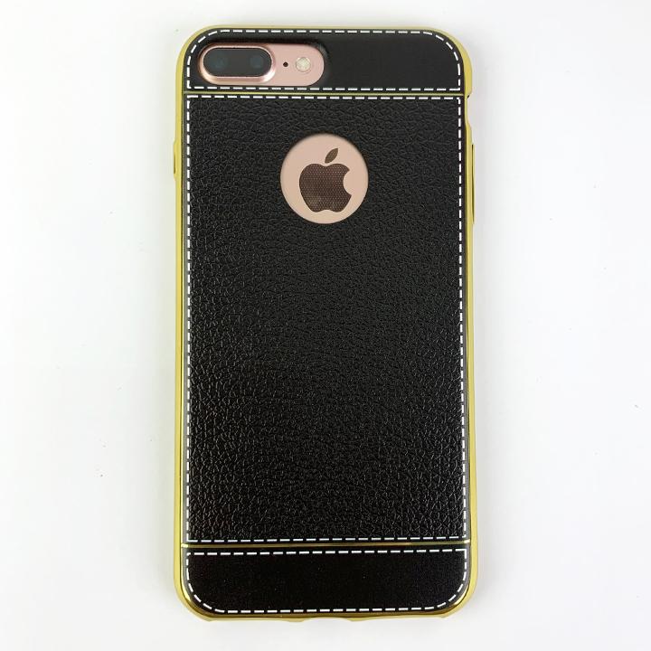 Ốp lưng mạ viền gold 2 đầu cho điện thoại Iphone 7Plus màu Đen(CB-Shop)