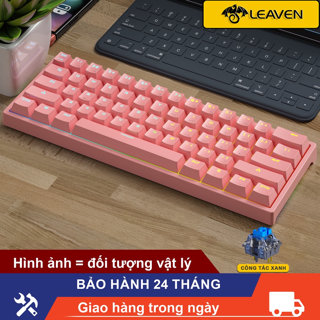 Bàn phím cơ rgb led K550 LEAVEN Giao hàng 24 giờ 87 phím Bàn phím máy tính