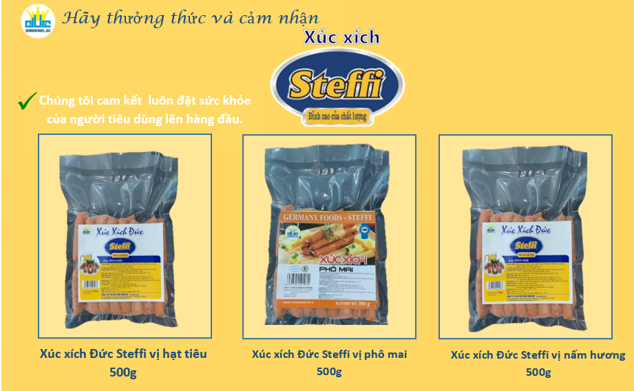 XÚC XÍCH PHÔ MAI ĐỨC STEFFI [ 250g]