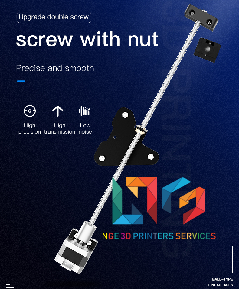 Bộ nâng cấp trục vitme đôi Dual Screw Rod Upgrade Kit cho dòng máy in 3d Creality Ender 3...