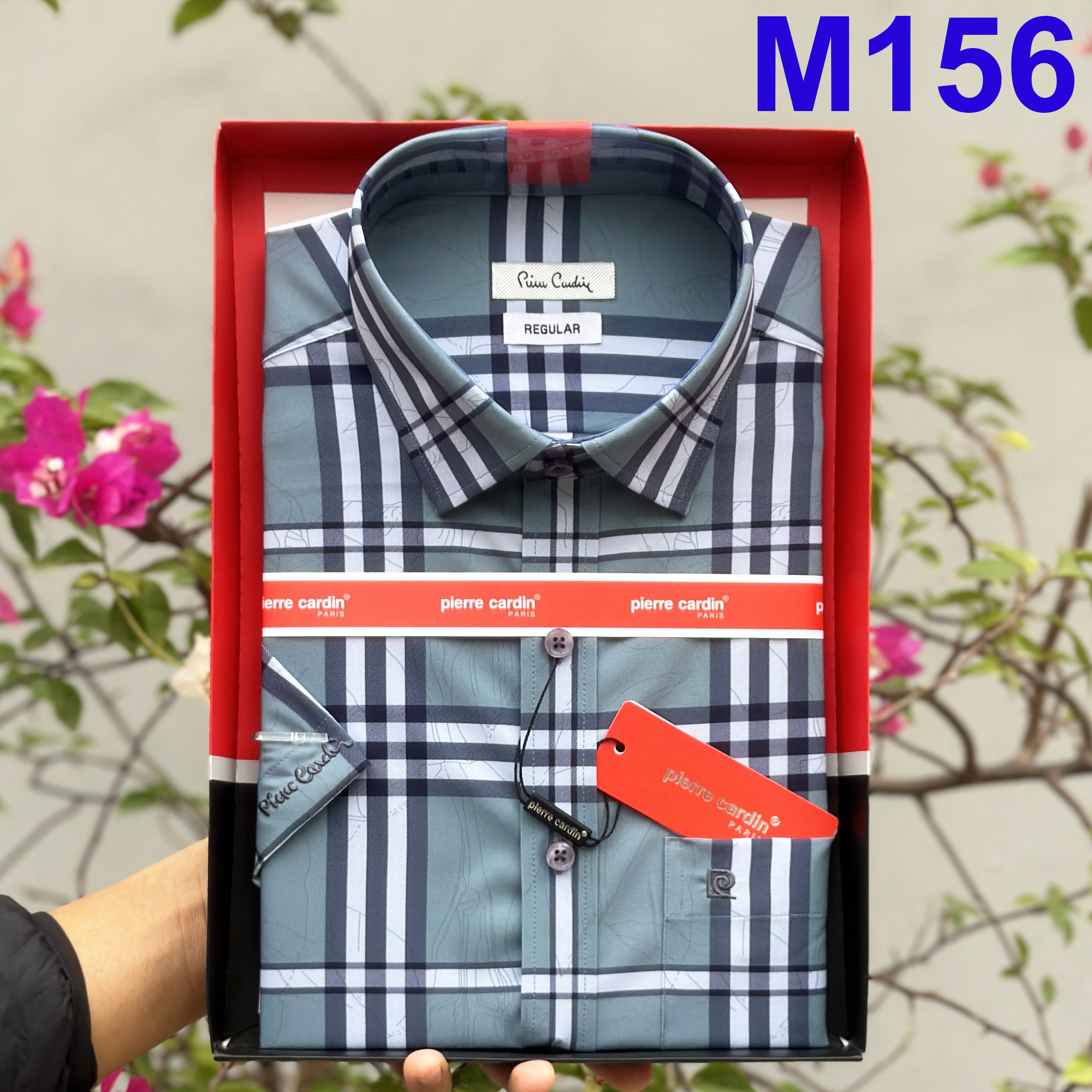 Áo Sơ Mi Nam, Sơ Mi Ngắn Tay, Sơ Mi Sọc Xanh, Sơ Mi Nam Pierre Cardin Chính Hãng Hàng Xuất Dư Hàn 2025 Hot