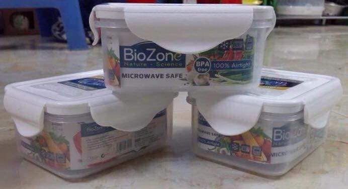 Hộp nhựa BioZone nắp gài kín 440ml