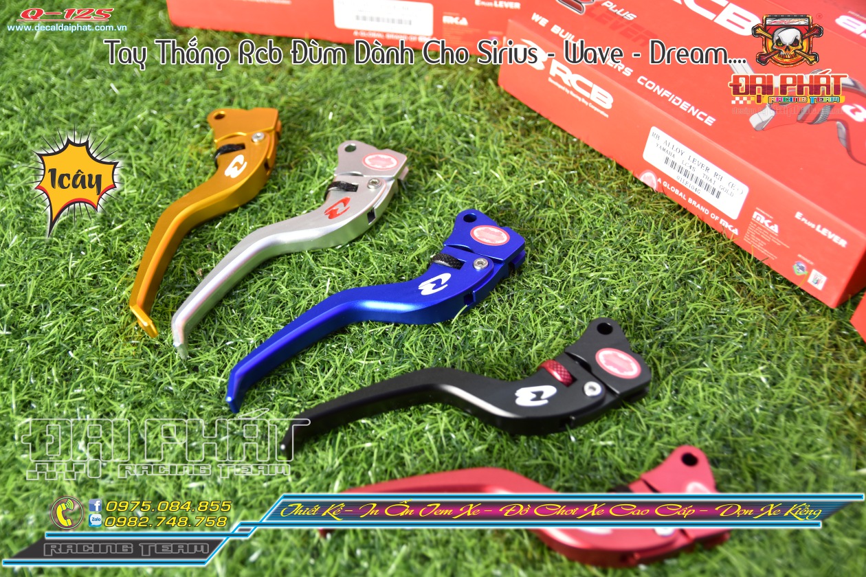 Tay thắng đùm rcb e+ cho wave, dream, sirus,... hàng racing boy chính hãng - q-125