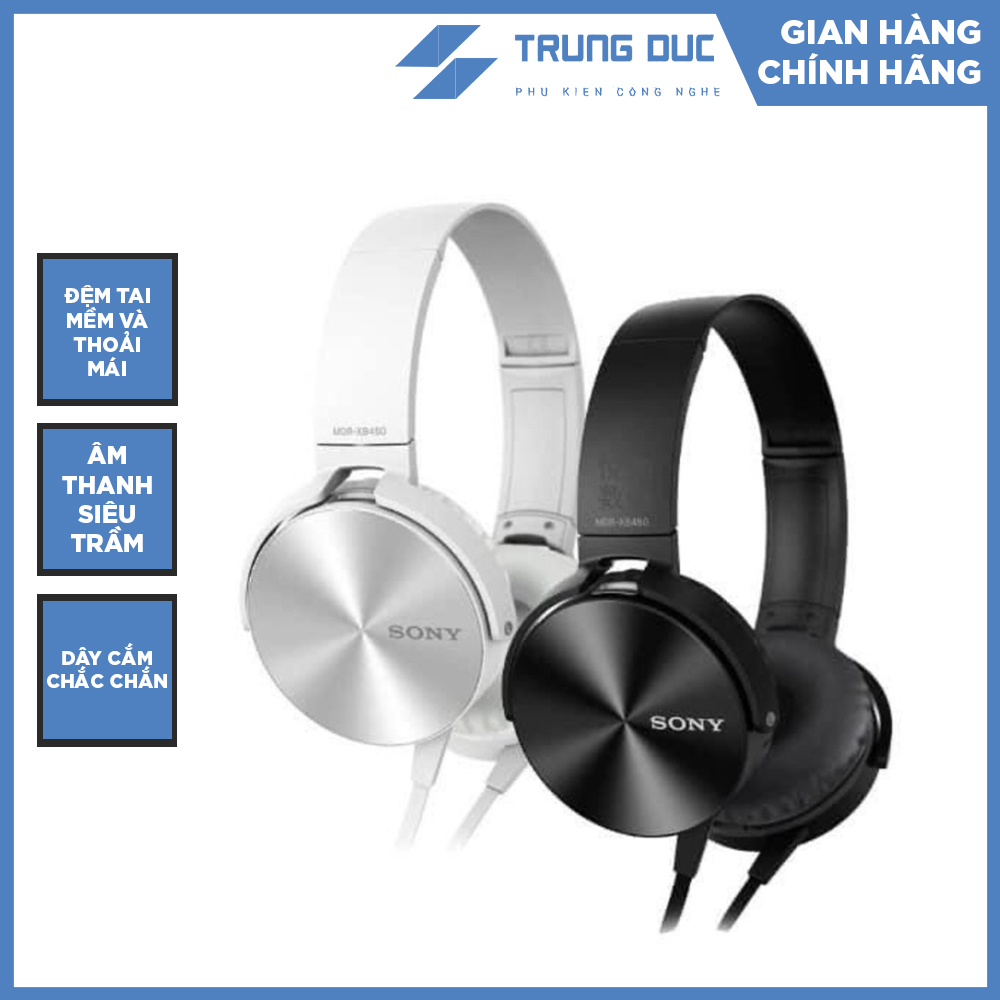 [FREESHIP] Tai Nghe Chụp Tai XB450AP EXTRA BASS TD08 Được Làm Từ Chất Liệu Cao Cấp, Chống Mài Mòn Và An Toàn Khi Sử Dụng - Phụ Kiện Trung Đức