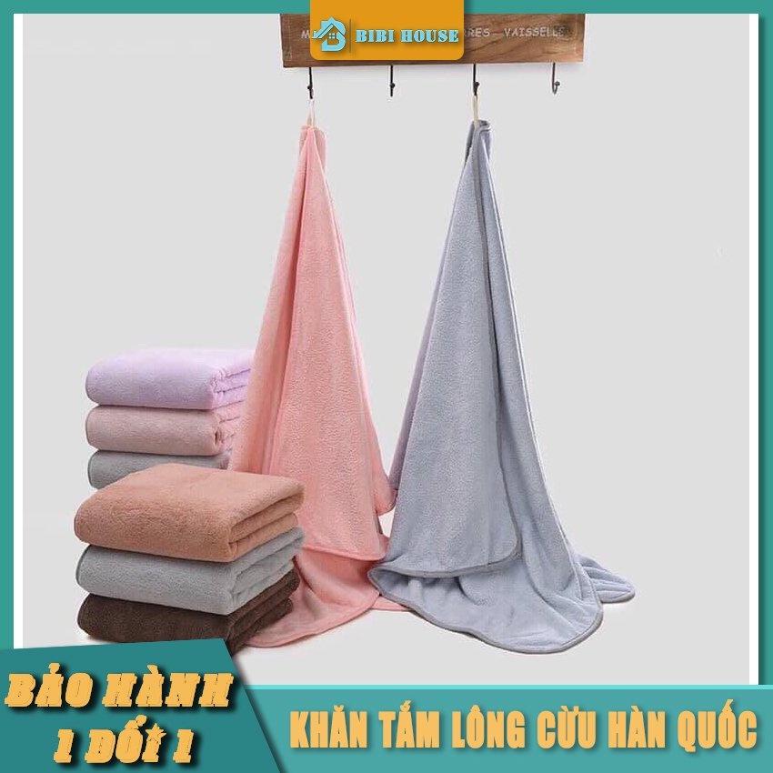 Khăn tắm lông cừu hàn quốc kích thước 14070cm