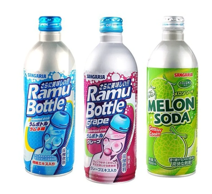 Nước giải khát có gas ramu sangaria 500ml 3 vị 500ml