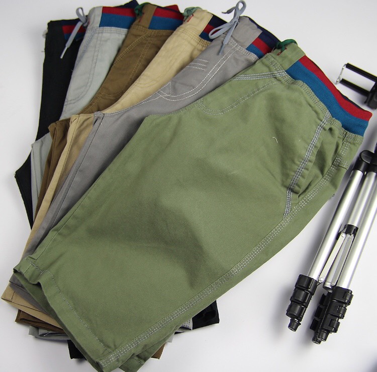 Quần short kaki nam lưng thun giá tốt chất liệu kakiHT20
