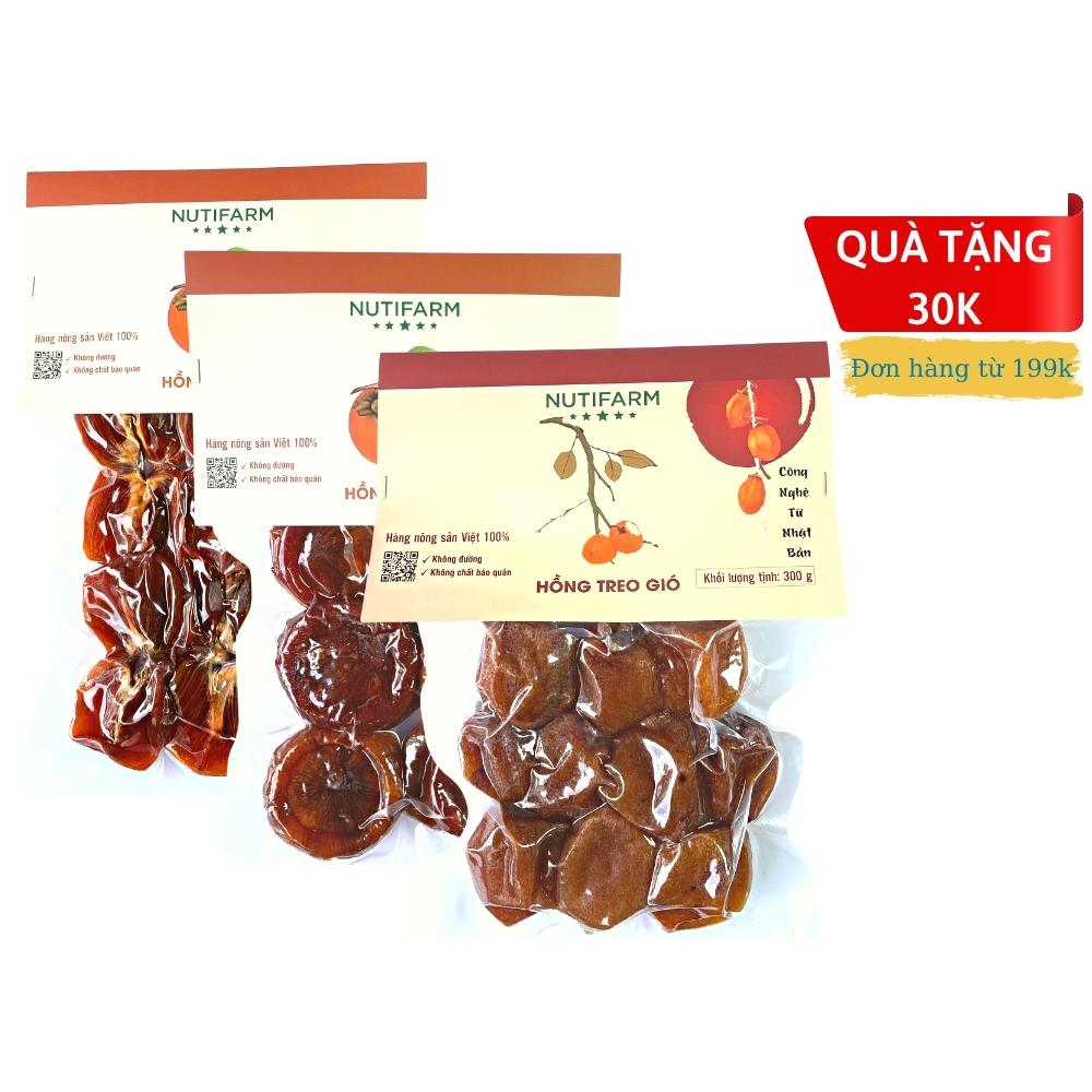 Hồng treo gió đà lạt NutiFarm 300gr, hồng treo sấy gió công nghệ từ hàn quốc