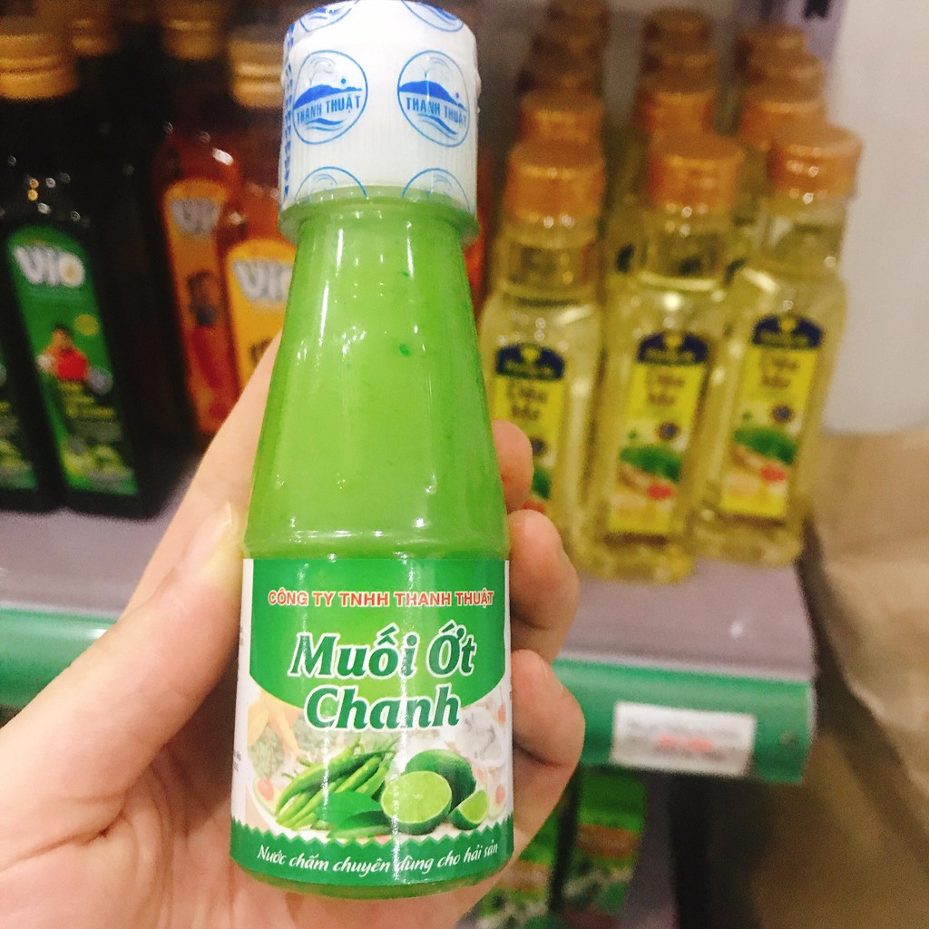 Muối ớt chanh Thanh Thuật dùng chấm hải sản, đồ nướng, chai 120g