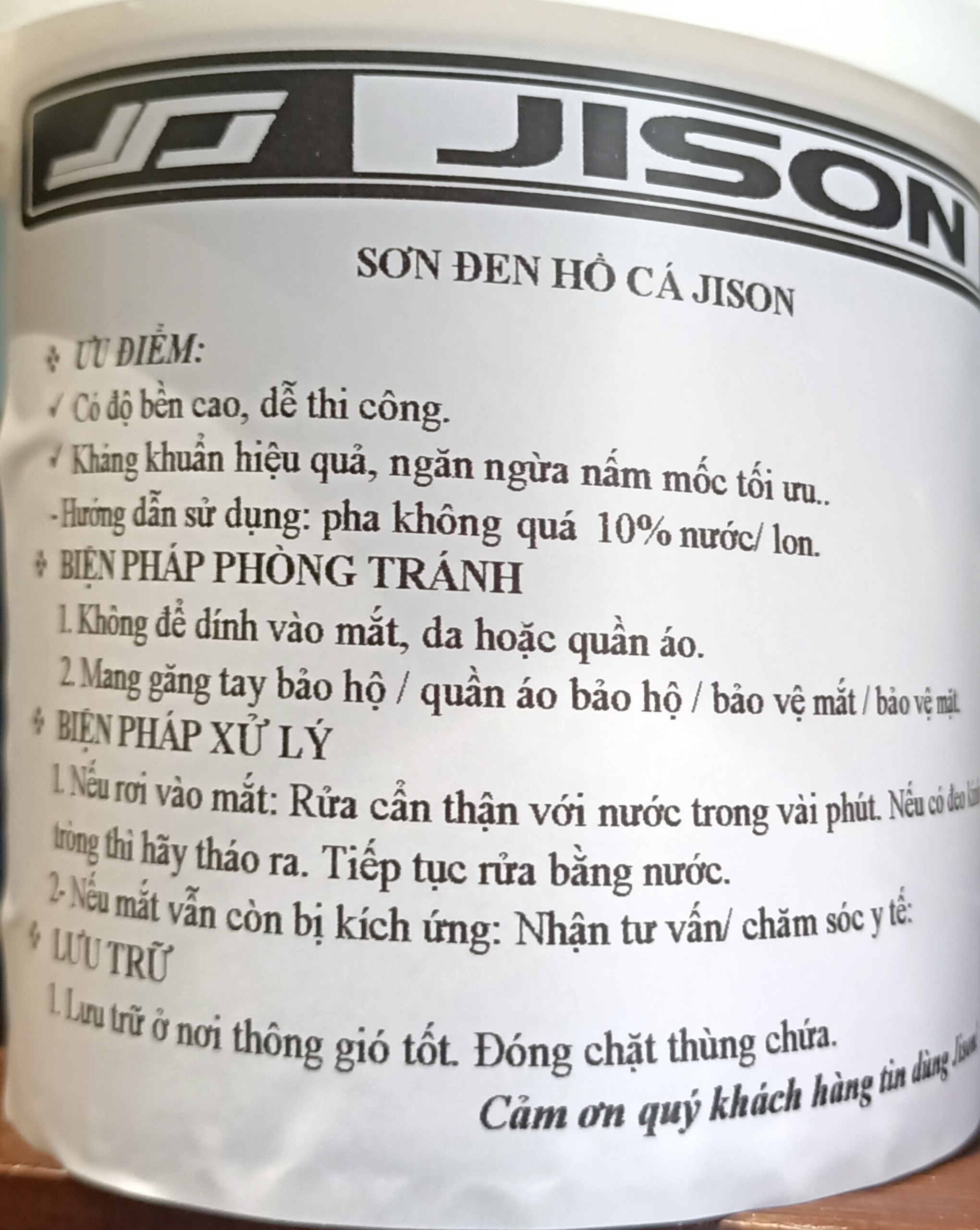 Sơn đen hồ cá