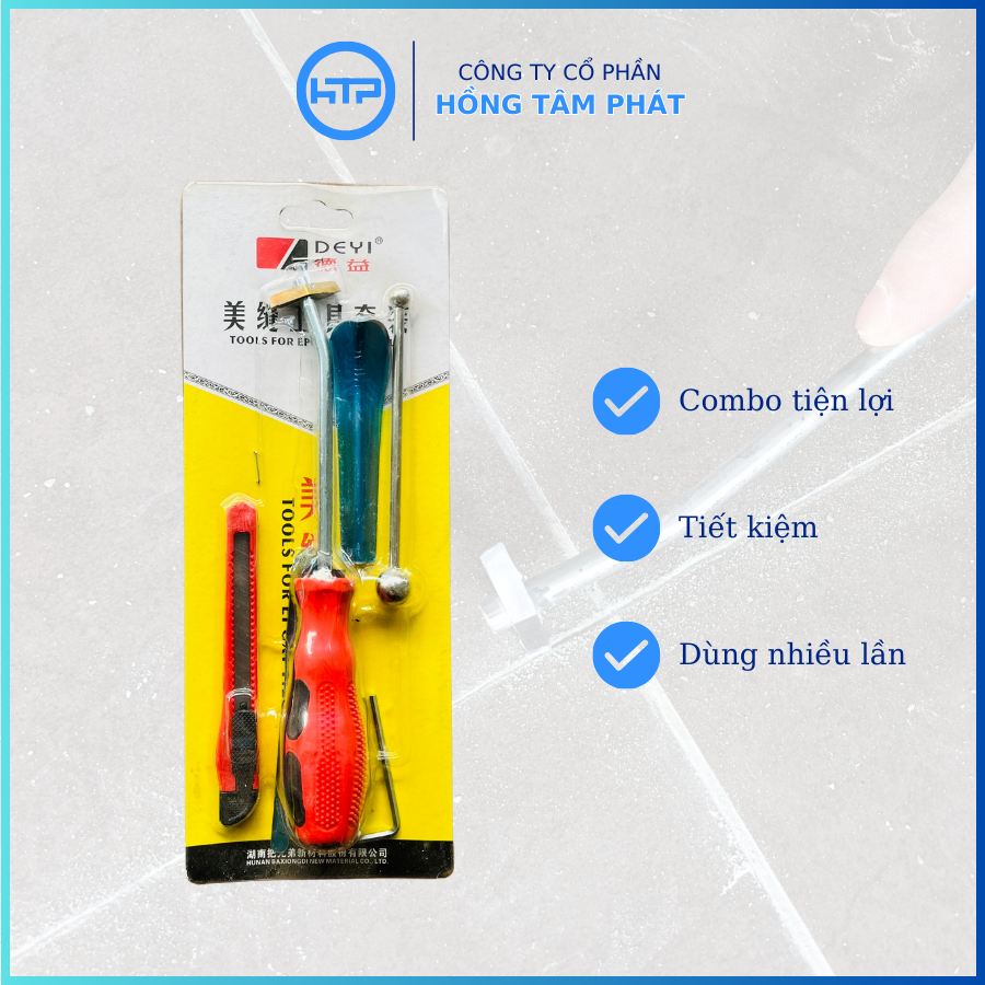 Combo Tua vít Bi nạo ron gạch
