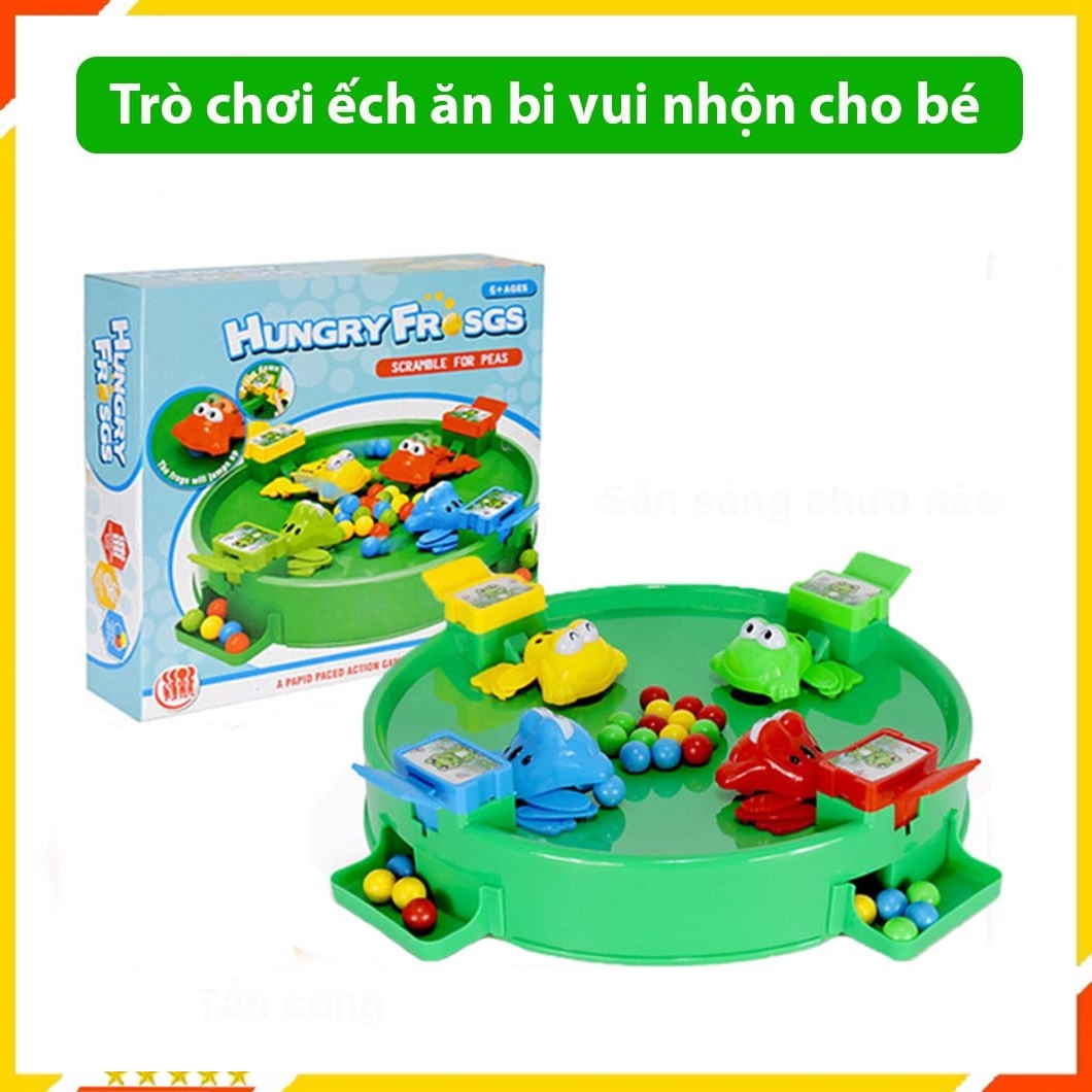 Đồ chơi trẻ em ếch ăn bi 4 người chơi - đồ chơi tương tác trẻ em - hàng hộp loại i - bộ ếch ăn bi feeding fogs vui nhộn, sáng tạo