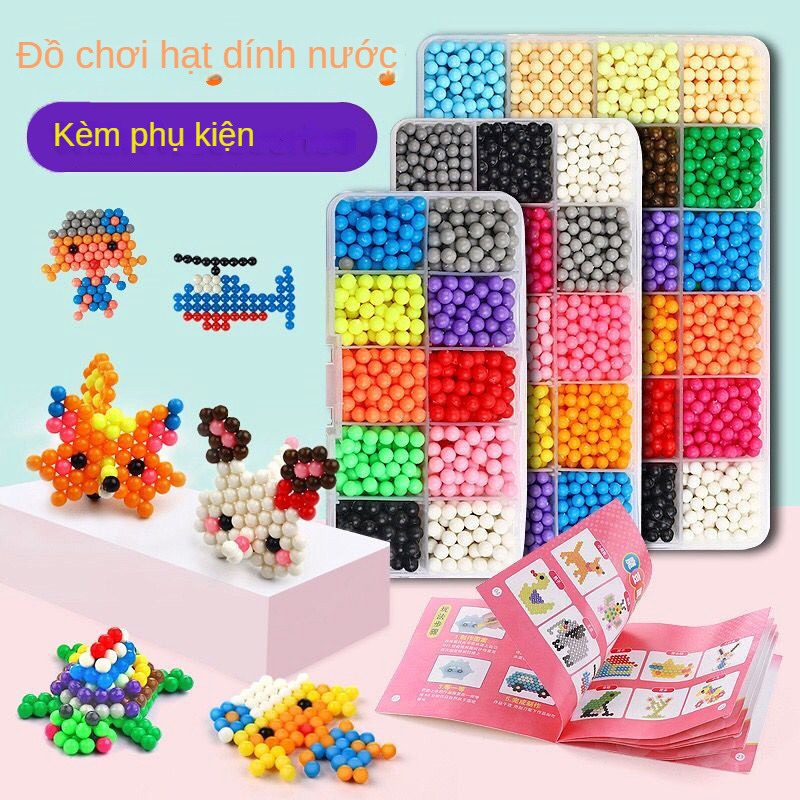 【Đã sẵn sàng】 Bộ hạt cầu chì nước Đồ chơi tự làm 1000/1500/2400 hạt Phun sương đậu Giáo dục trẻ em Quà tặng đồ chơi với phụ kiện