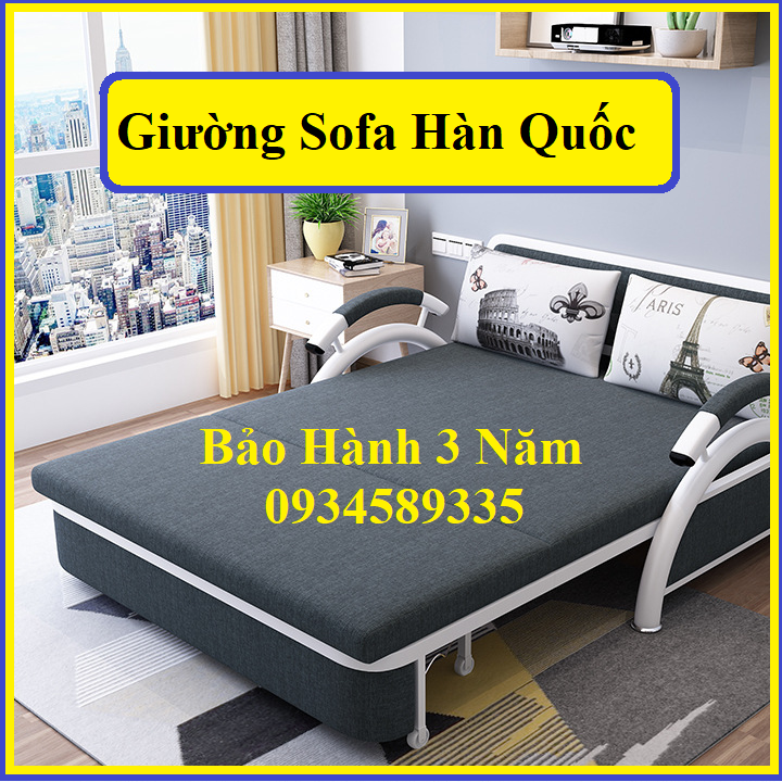 Giường sofa thông minh gấp gọn thành ghế, sofa phòng khách sang trọng kt 158cm x 190cm