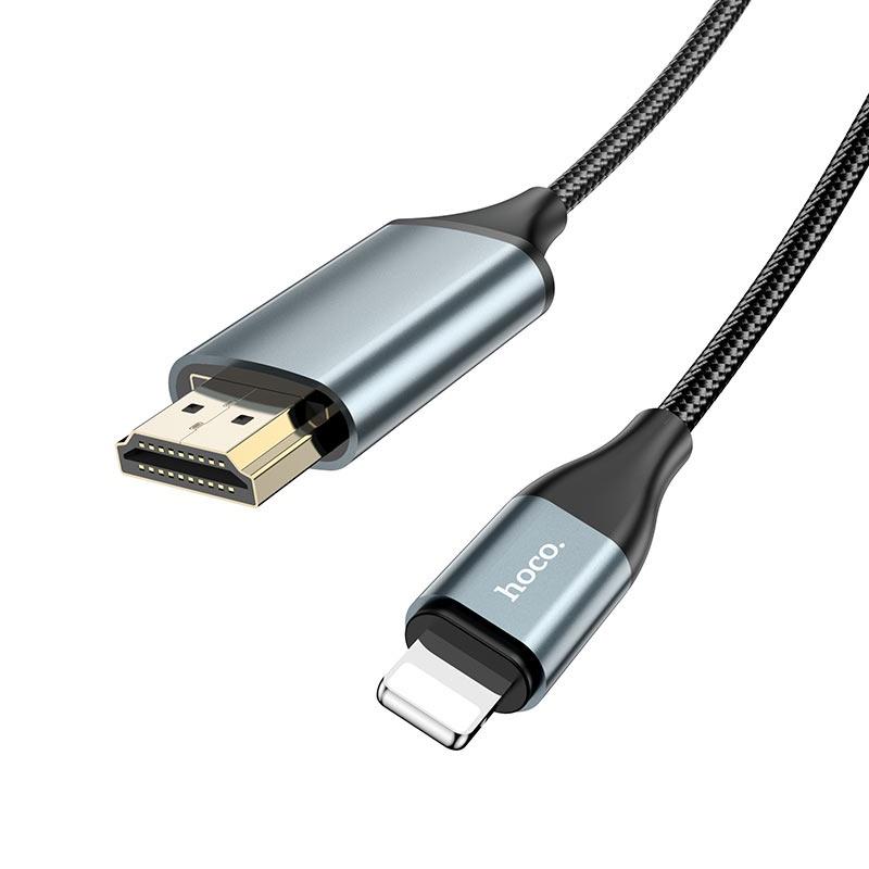 Cáp chuyển lightning sang HDMI qua tivi cho iphone và ipad Hoco UA15