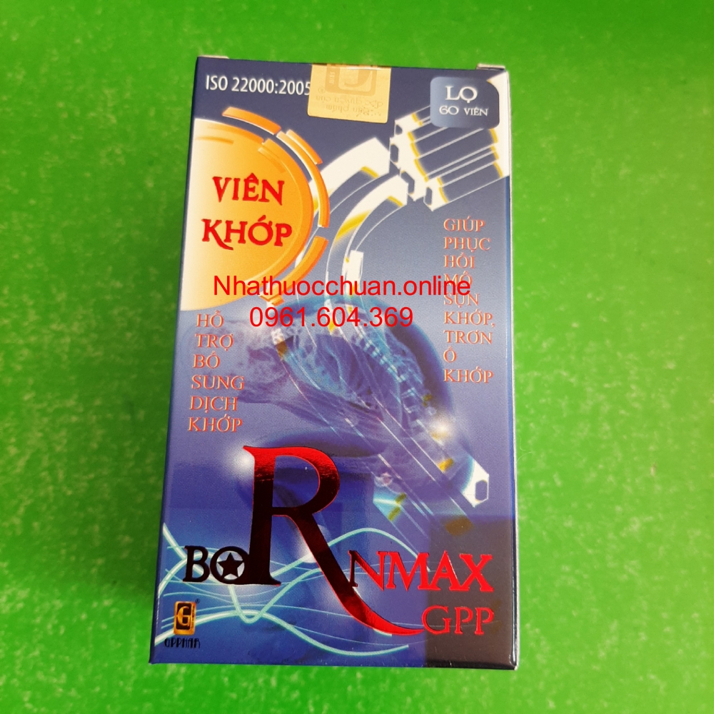 Viên Khớp Bornmax GPP hỗ trợ làm giảm đau nhức xương khớp, viêm khớp