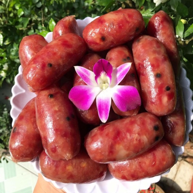 Lap xưởng tươi, Lạp xưởng mỹ anh - Lạp xưởng Heo Tiêu Tươi, Thơm, Ngon, Ngọt, Bổ dưỡng - Cam kết chất lượng, không ngon được hòa tiền. lạp xưởng với 80% thịt nạc - 200G