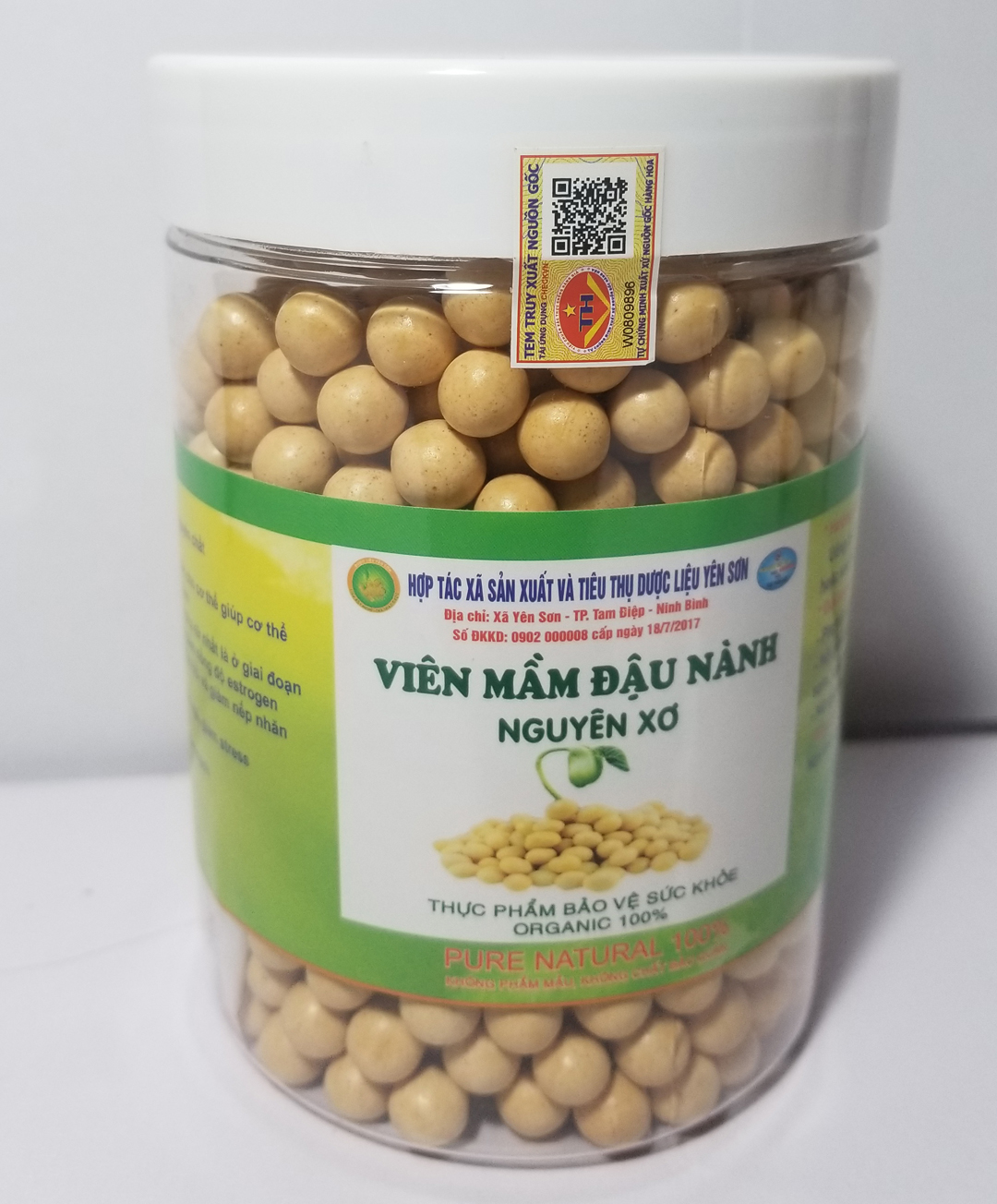 Viên mầm đậu xanh nguyên xơ - 500gr