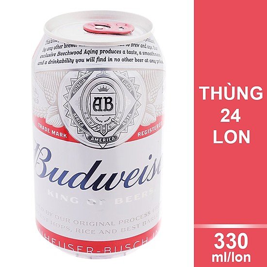 Bia budweiser lon 330ml - thùng 24 lon