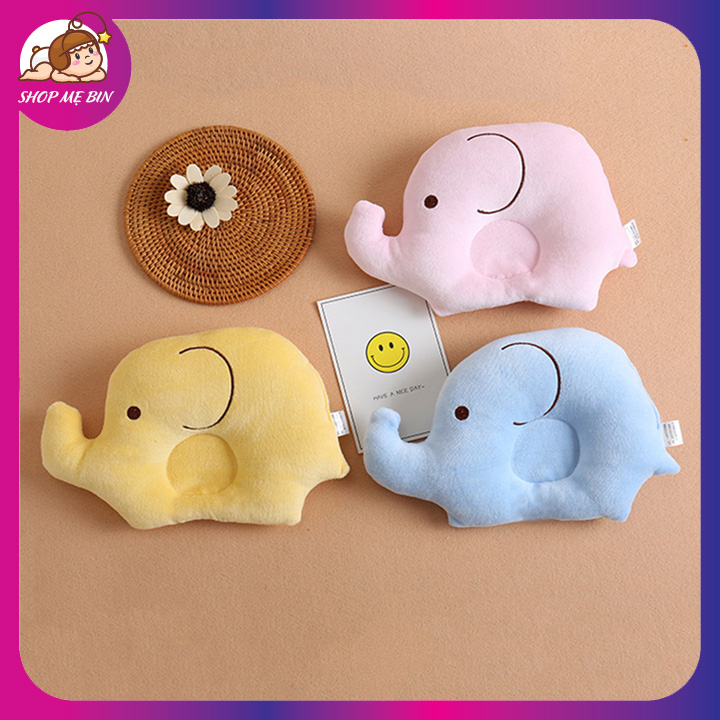 Gối cho bé, gối cho bé sơ sinh chống méo đầu hàng cao cấp, goi cho be so sinh