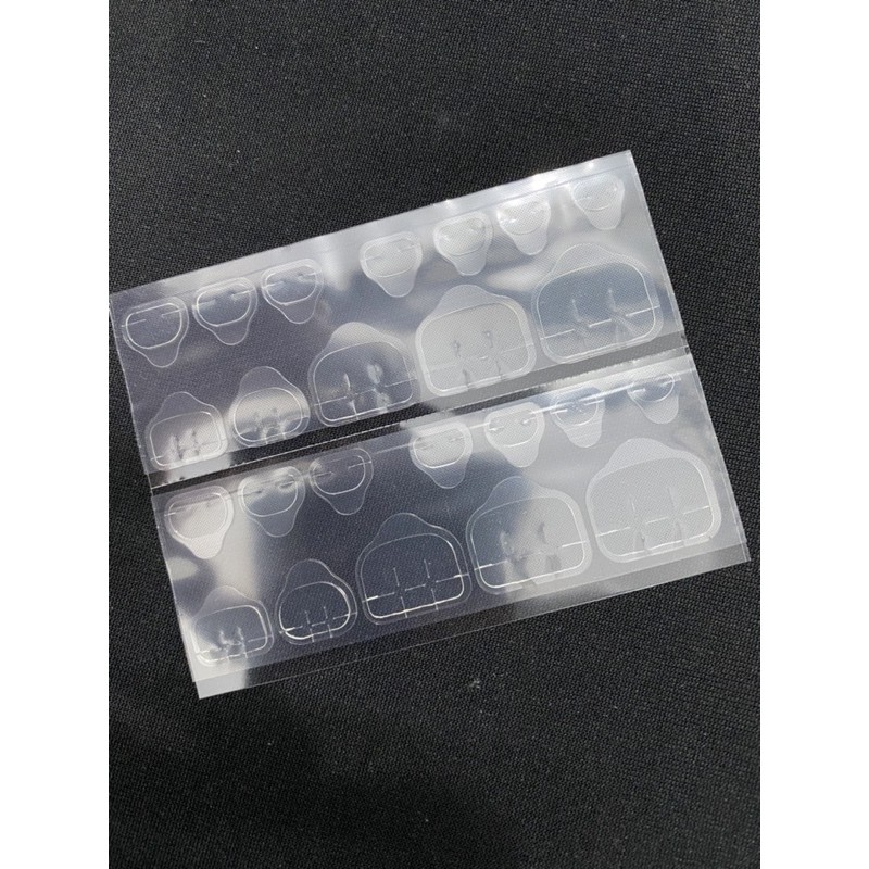 Miếng dán móng silicon nail vỉ dán móng silicon
