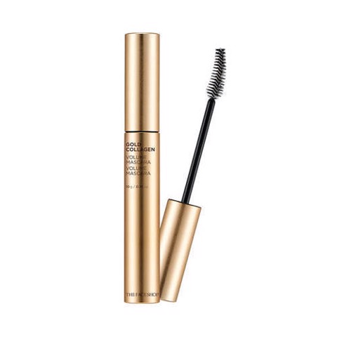 Mascara TheFaceShop Gold Collagen Volume làm dày và cong mi 12g
