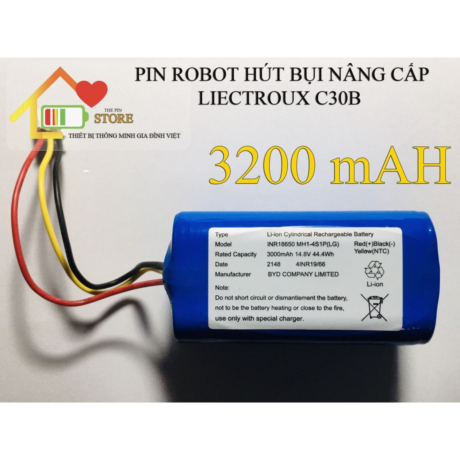 Pin robot hút bụi liectroux c30b nâng cấp