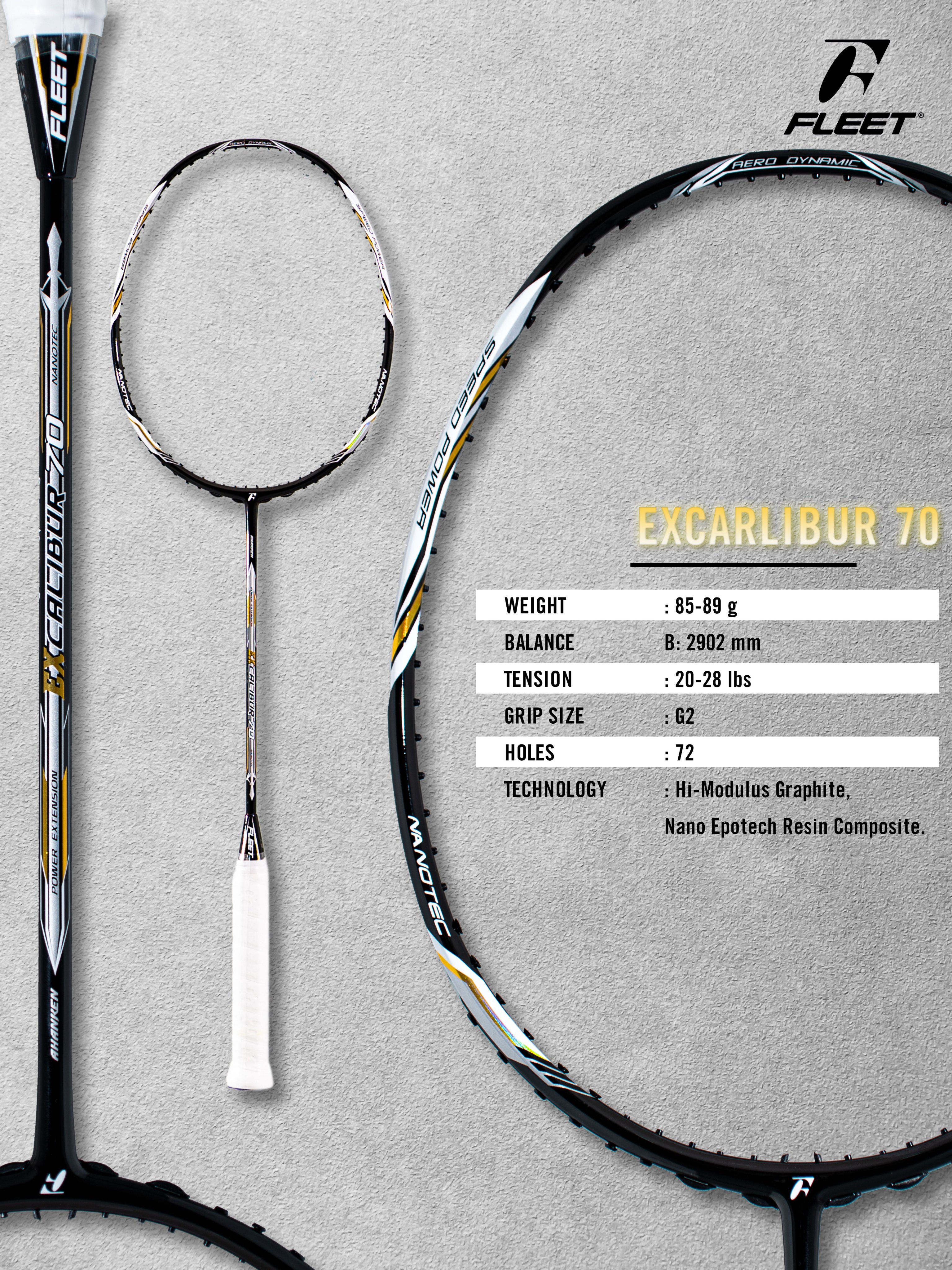 Vợt cầu lông Fleet Excalibur 70