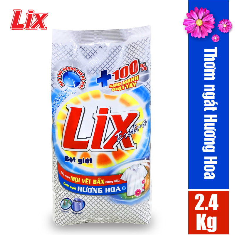 Bột giặt LIX extra hương hoa 2.4kg EB247