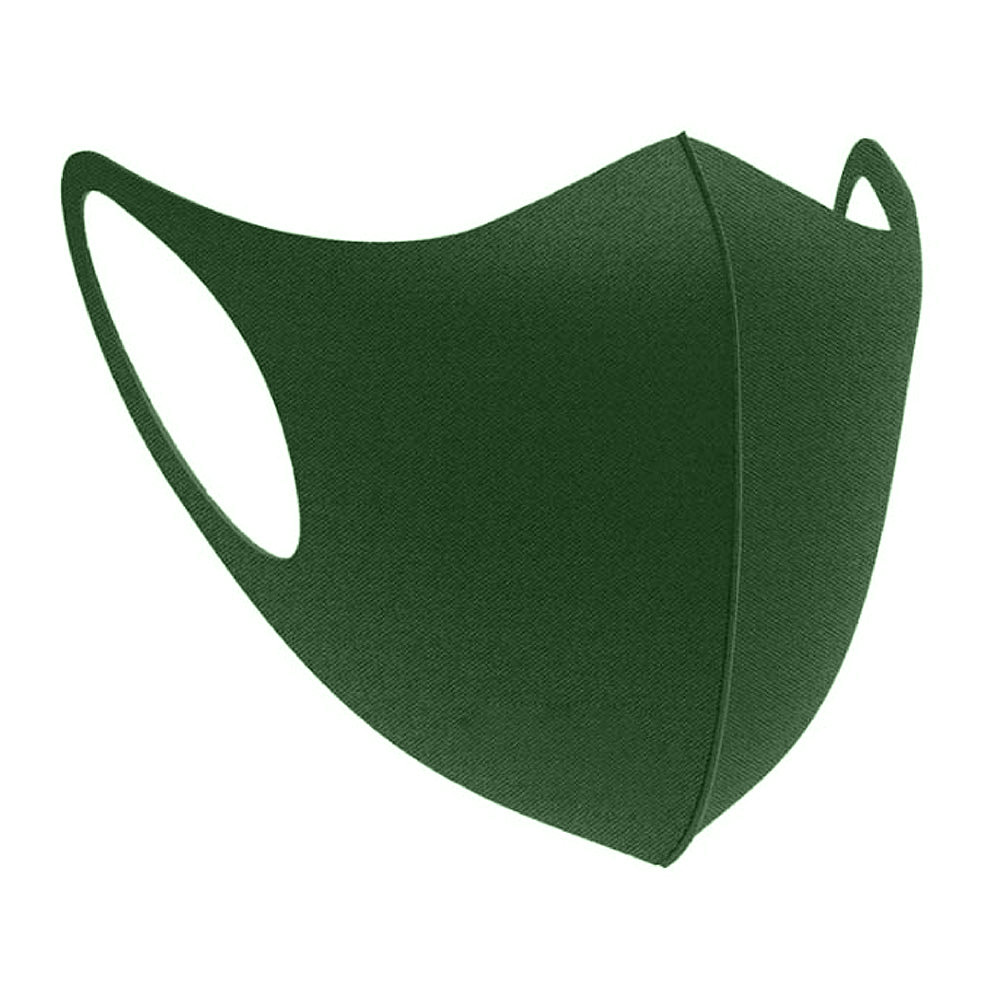 Khẩu trang vải kháng khuẩn Poly trơn - Màu xanh lá cây