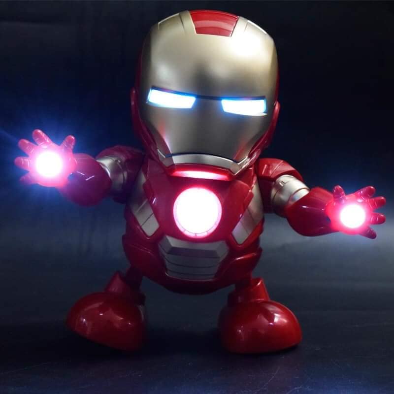 Đồ Chơi Robot Iron Man Nhảy Múa, robot siêu nhân người máy Làm Quà Tặng Cho Con Robot Dance Hero Iron man nhảy múa theo nhạc (do choi robot, robot thong minh)